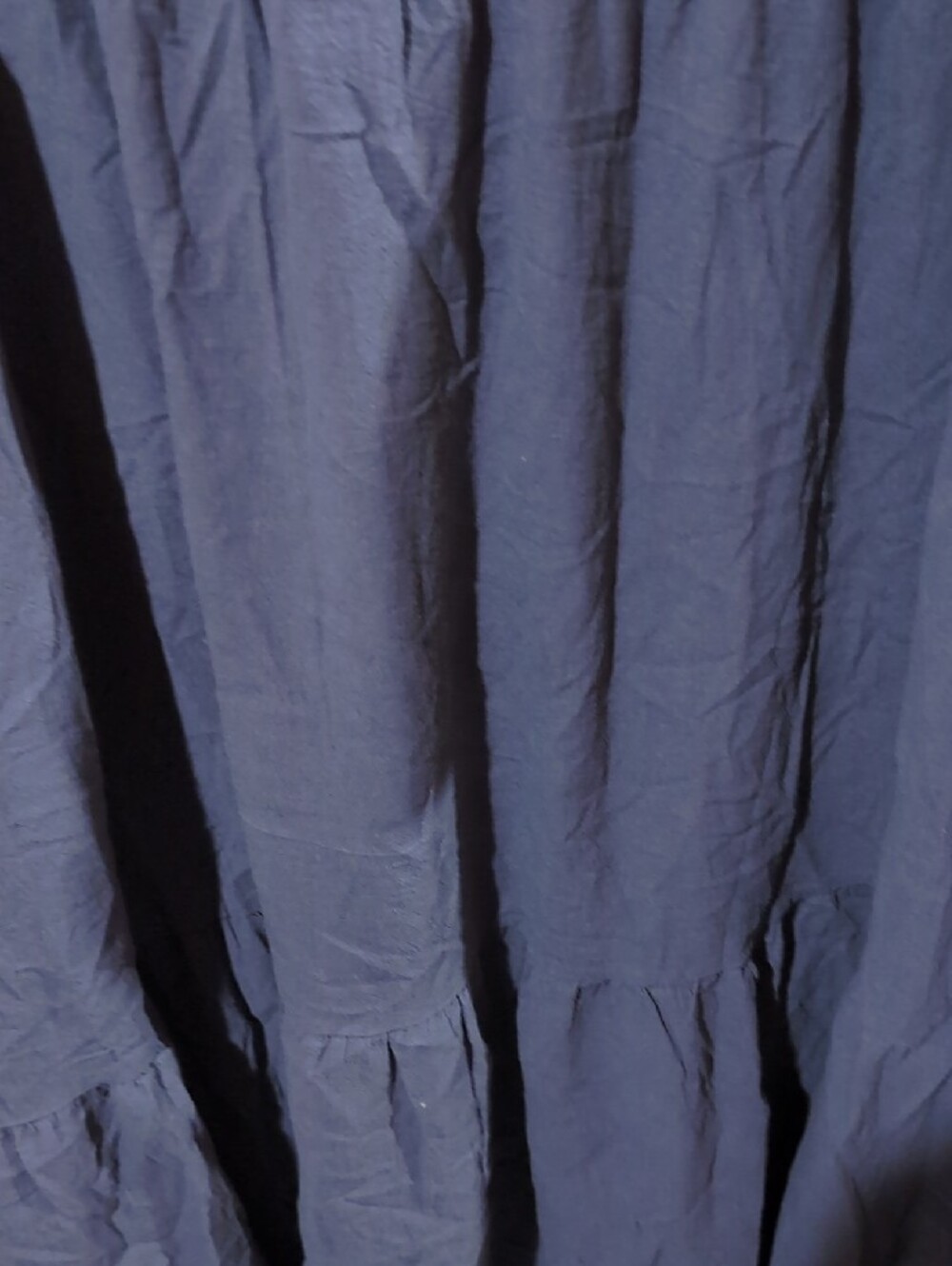 Classic Navy Tiered Midi Dress - Women's - Picture 3 of 4